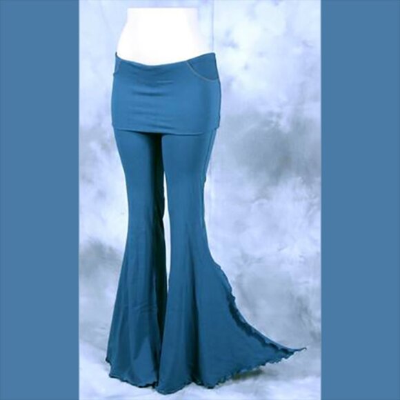 *RARE* Vintage Melodia Designs Teal Miniskirt Pants and Crop Hoodie Small S33 - Picture 15 of 15